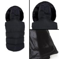 JORDAN CRAIG YUKON FUR LINED PUFFER VEST BLACK