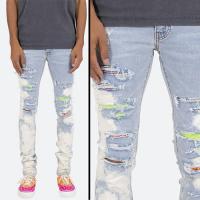 mnml X409 RHINESTONE SKINNY DENIM - BLUE