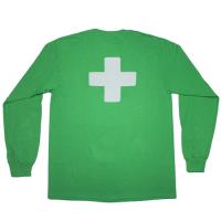 PLACES+FACES 3M LOGO LONG SLEEVE T-SHIRT / GREEN