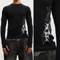 DND4DES HONEYSUCKLE PATTERN CROSS WOOL LONG SLEEVE