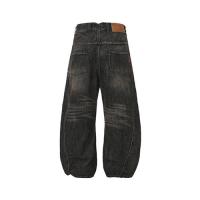 DND4DES LONG BREASTED WASHED DENIM BLACK