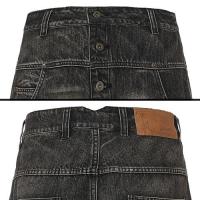 DND4DES LONG BREASTED WASHED DENIM BLACK
