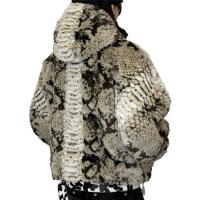ThoughtWeFriends SNAKES JACKET 2.0 FAUX FUR JACKET WITH HOOD