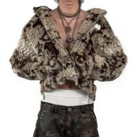 ThoughtWeFriends SNAKES JACKET 2.0 FAUX FUR JACKET WITH HOOD