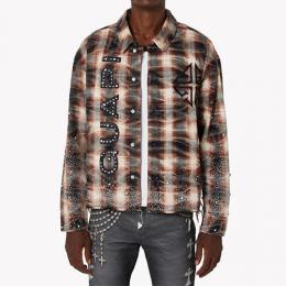 GUAPI MOCHA RHINESTONE FLANNEL