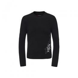 DND4DES HONEYSUCKLE PATTERN CROSS WOOL LONG SLEEVE