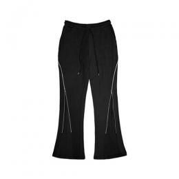 EPTM ZIP FLARED SWEATPANTS - BLACK