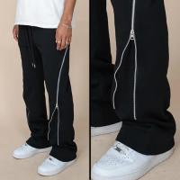 EPTM ZIP FLARED SWEATPANTS - BLACK