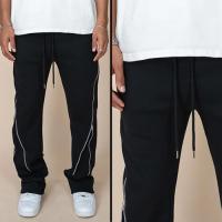 EPTM ZIP FLARED SWEATPANTS - BLACK