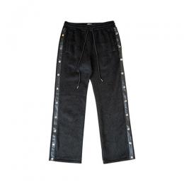 EPTM MOHAIR SNAP PANTS - BLACK