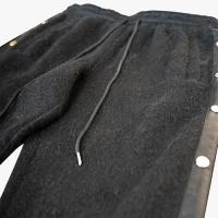 EPTM MOHAIR SNAP PANTS - BLACK