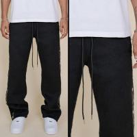 EPTM MOHAIR SNAP PANTS - BLACK