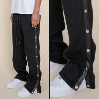 EPTM MOHAIR SNAP PANTS - BLACK